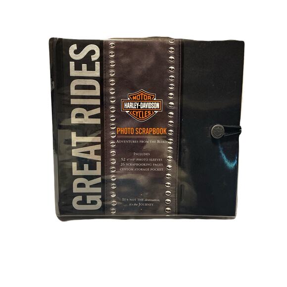 HARLEY-DAVIDSON DELUXE PHOTO SCRAPBOOK ALBUM And GREAT RIDES Notes From Home - Picture 2 of 12